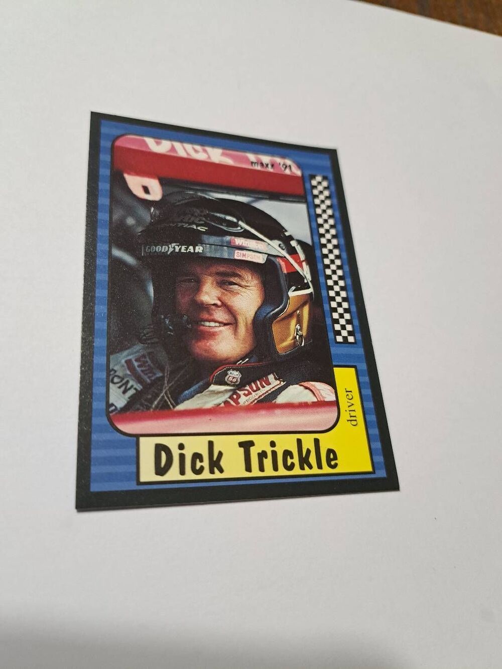 Vintage 1991 Maxx Dick Trickle #66 Race Car Nascar Trading Card